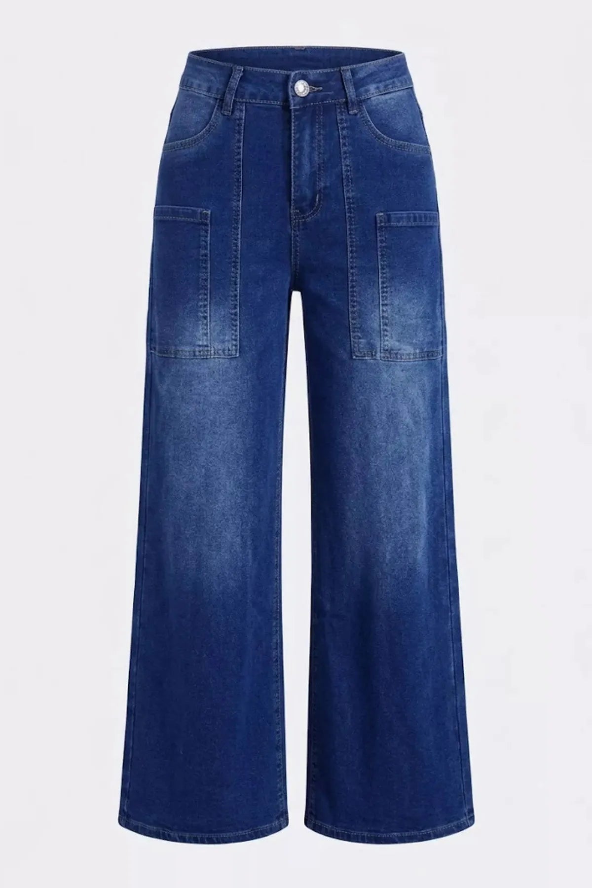 High-Waisted Wide Leg Jeans
