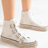 Ice Queen Rebel Studded Platform Sneakers