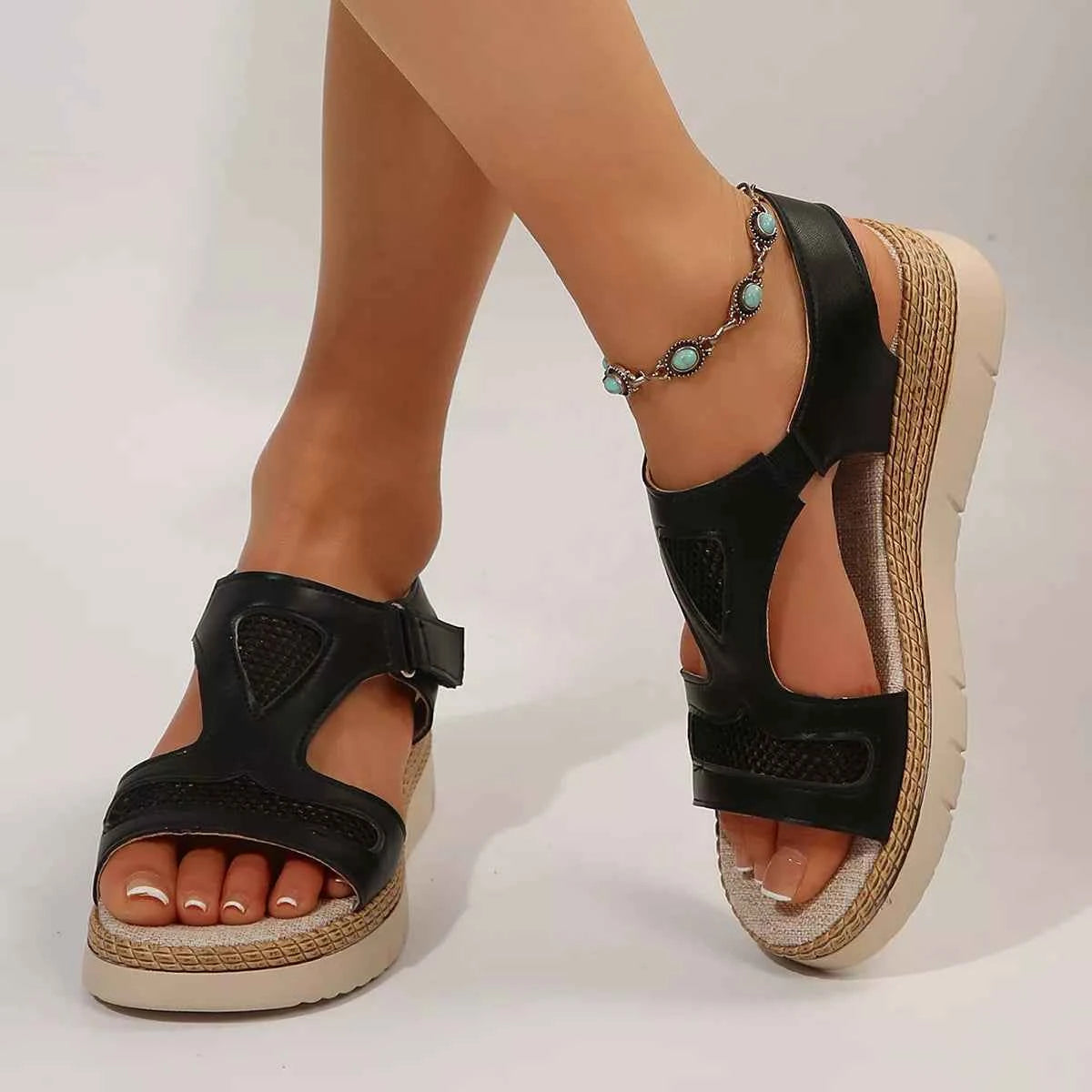 Island Breeze Comfort Open Toe Platforms