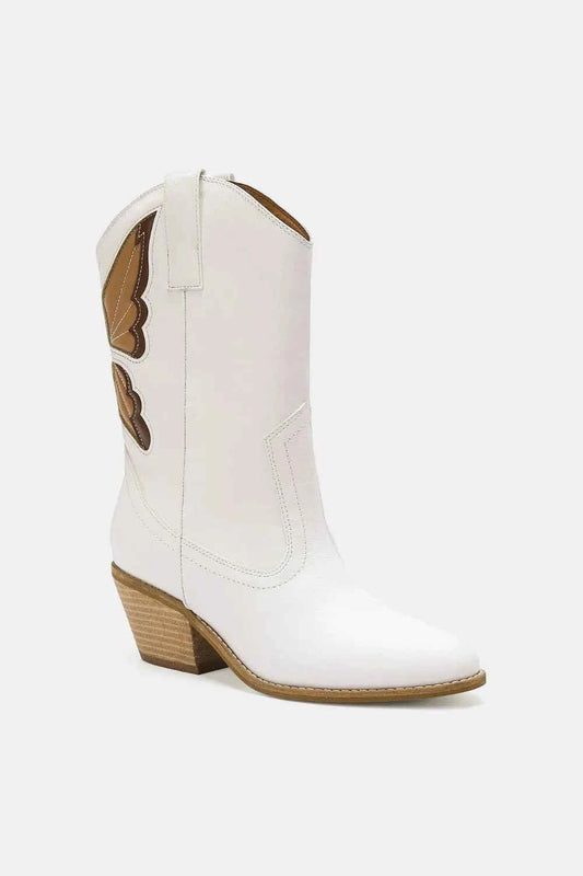 Ivory Outlaw Energy Fashion Butterfly Boots