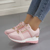 Lace Up Wedge Glow Street Sneakers