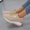 Lace Up Wedge Glow Street Sneakers