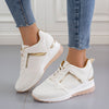 Lace Up Wedge Glow Street Sneakers