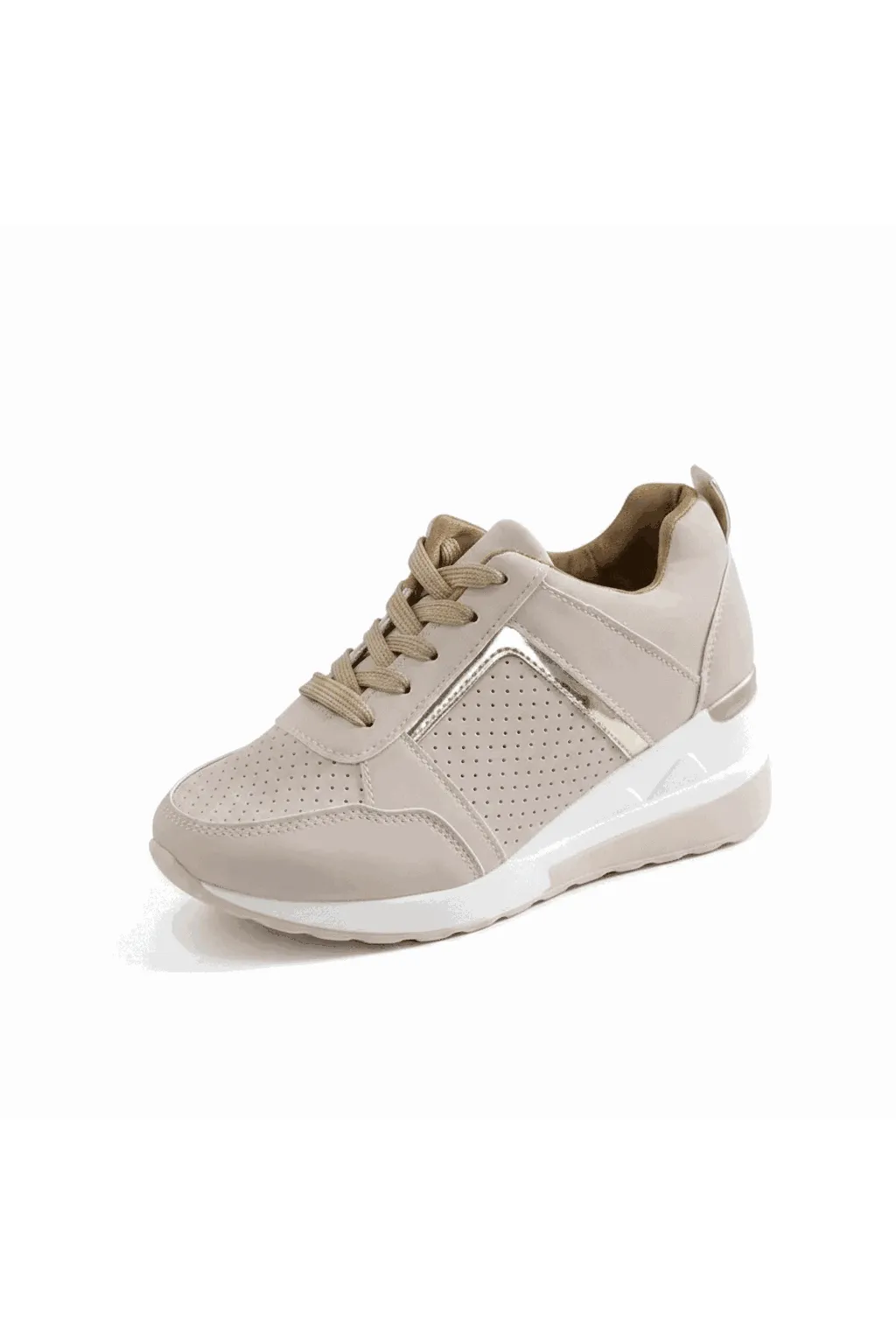 Lace Up Wedge Glow Street Sneakers