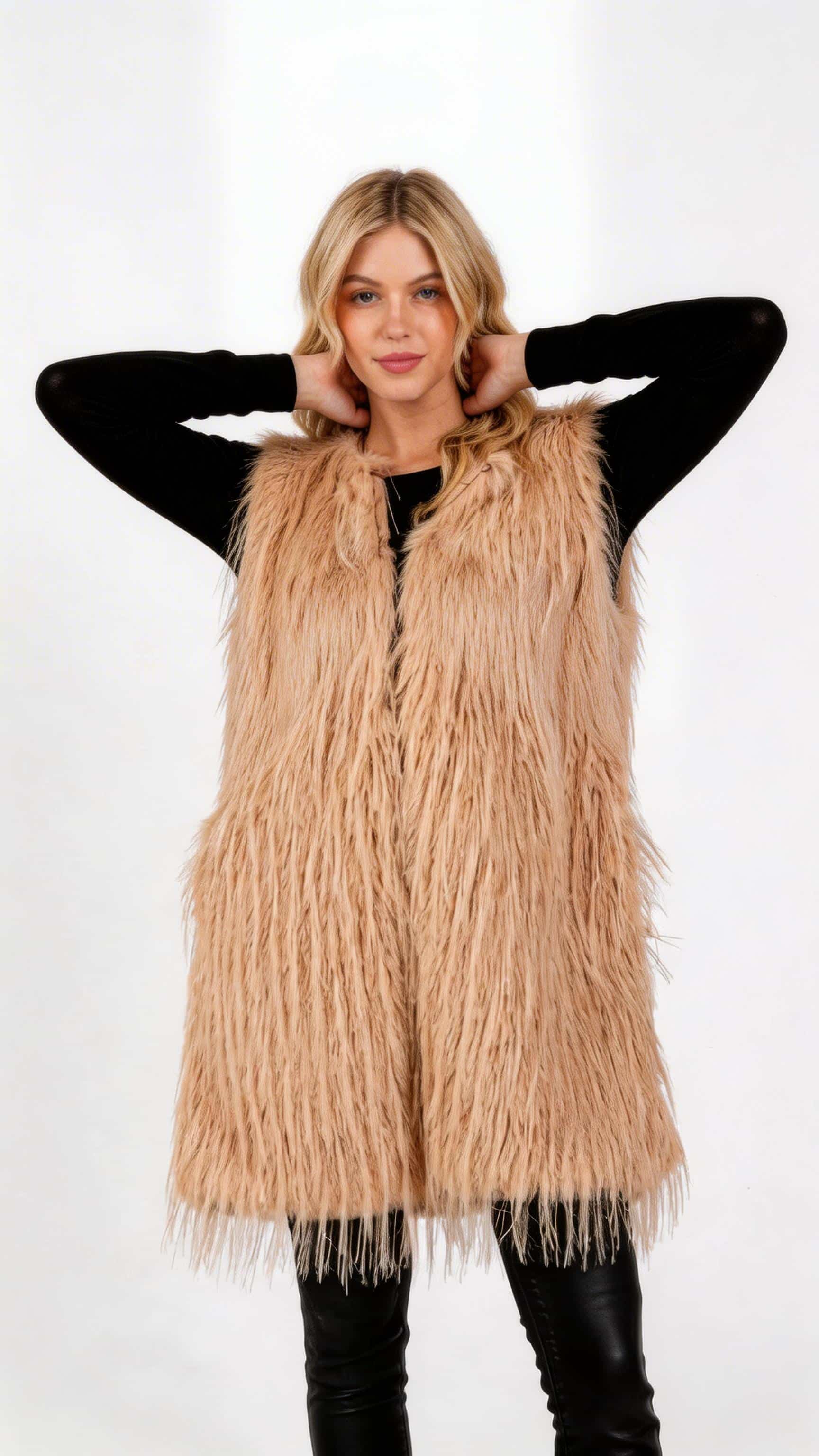 Faux Fur Pocket Vest