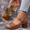 Midnight Charm Comfort Open Toe Heels