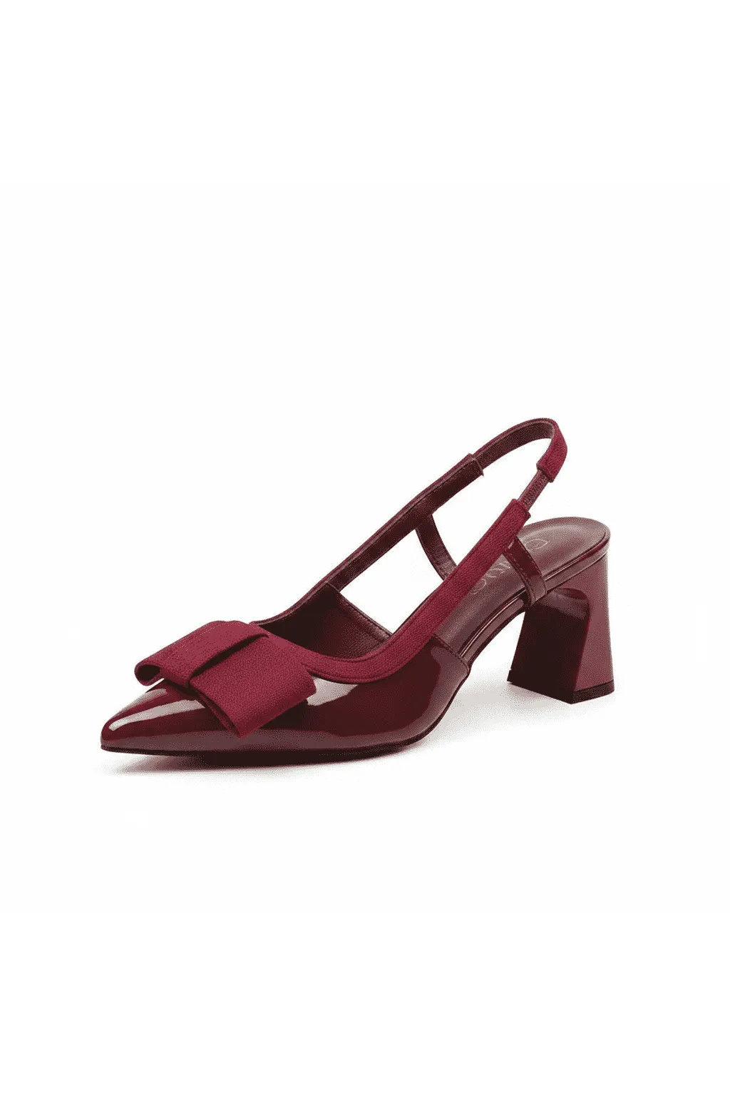 Midnight Elegance Bow Sling Heels