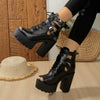 Midnight Rebel Platform Boots