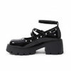Midnight Rebel Platform Mary Janes