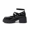 Midnight Rebel Platform Mary Janes