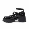 Midnight Rebel Platform Mary Janes