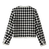 Kylie  Style Checkerboard Plaid Coat