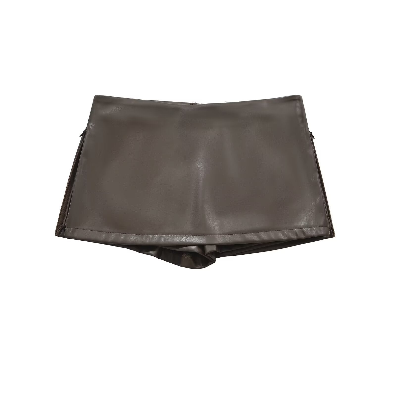 Night Out Faux Leather Mini Skort