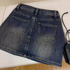 Some Day Coated Denim Mini Skirt