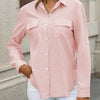Chic Cotton Button-Up Loose Shirt