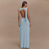 Robe longue dos nu insaisissable et aérée