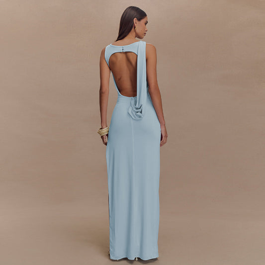 Elusive Breezy Backless Maxi Dress
