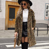 Foxy  Leopard Print Imitation Fur  Coat