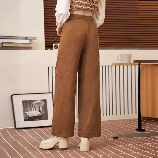 Velvety Brown Vintage Pants