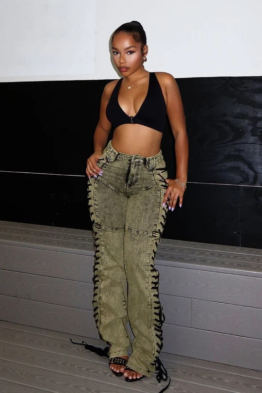 Reap The Cage Schnürjeans 