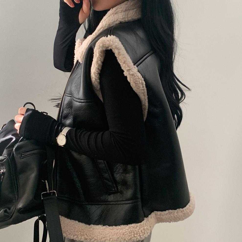 Dongdaemun Spot Chic Fur Coat