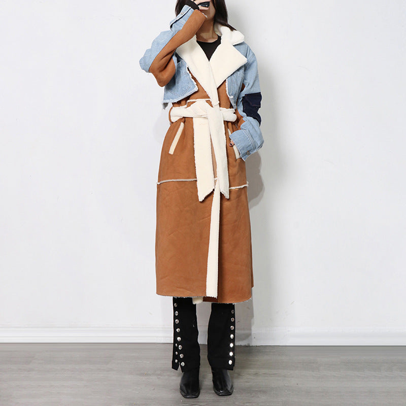 Fashion Denim Long Cotton Jacket