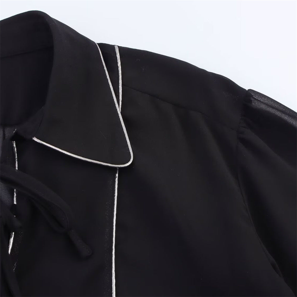 City Lines Distressed Longline Shirt