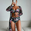 Sexy Bikini-Sets mit mehrfarbigem Print 