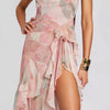 Blush Cascade Asymmetrical Dress