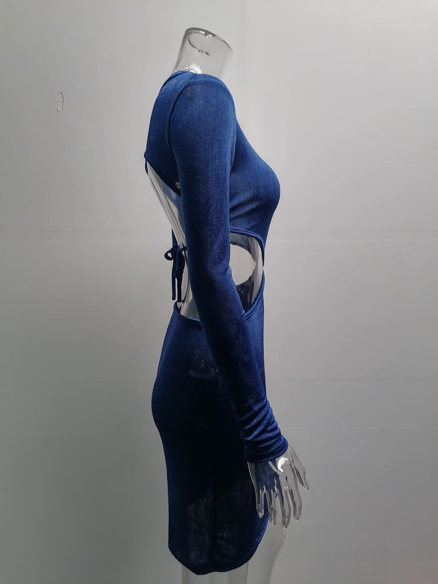 Sexy Backless Bandage Mini Dress – Trendy Hollow-Out Summer Style