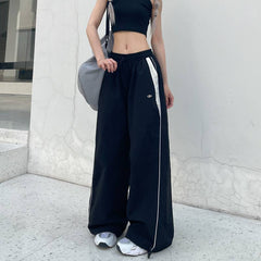 Game On Wide-Leg Track Pants