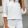 Chic Cotton Button-Up Loose Shirt