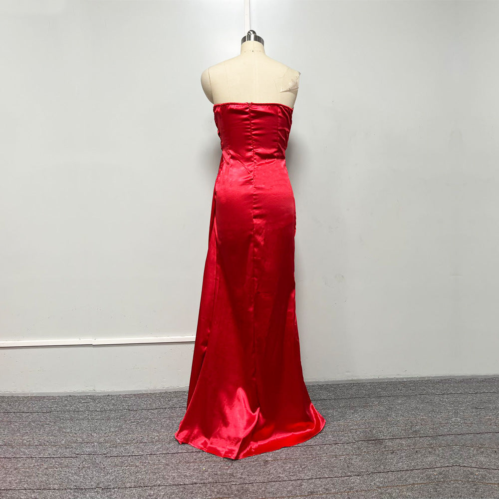 Scarlet Siren Sequin Slit Gown