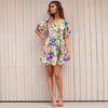 Sunset Sorbae Bloom Mini Dress