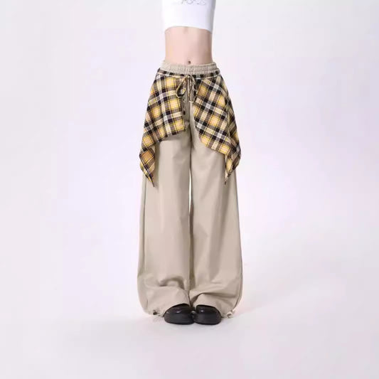 Straight Flow Wide-Leg Pants