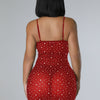Tulle Rhinestone Slip Dress