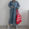 Too Chic For You Denim Maxi Dress