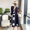 Opulent Charm Polka Dot Dress