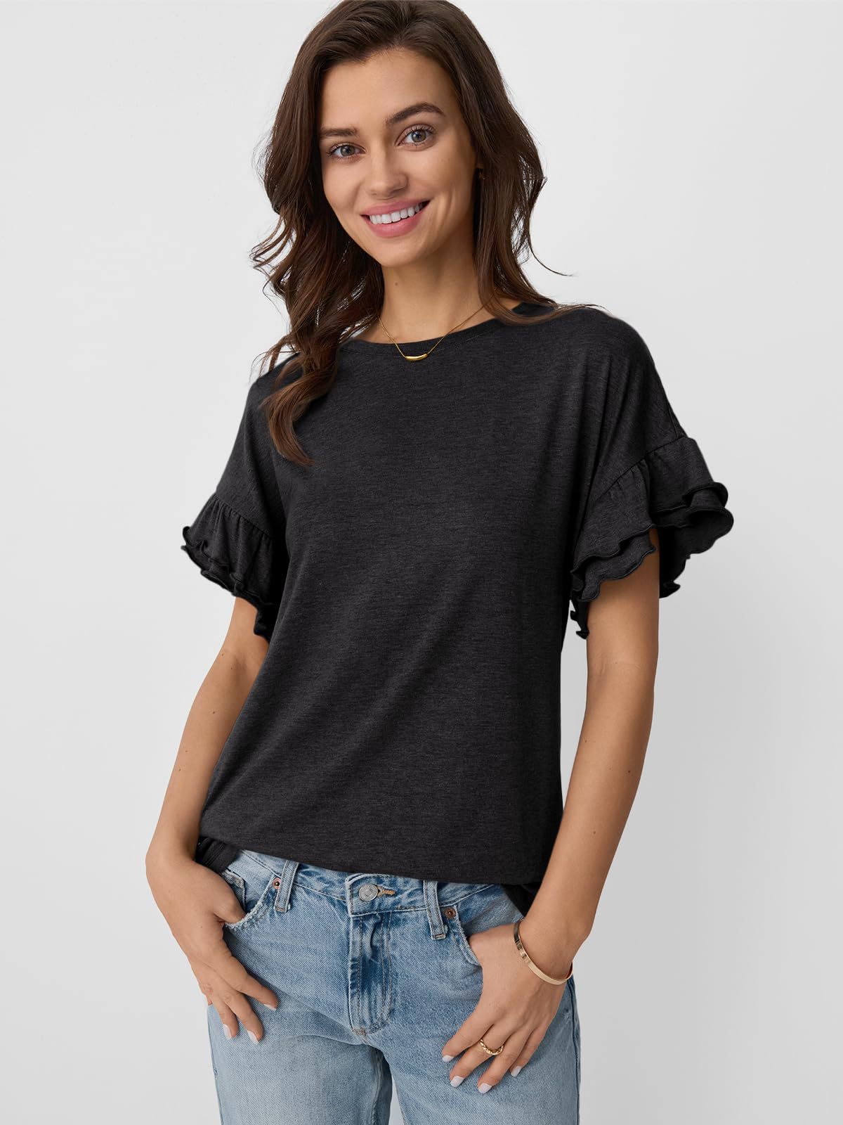 Calm Edge Ruffle Tee