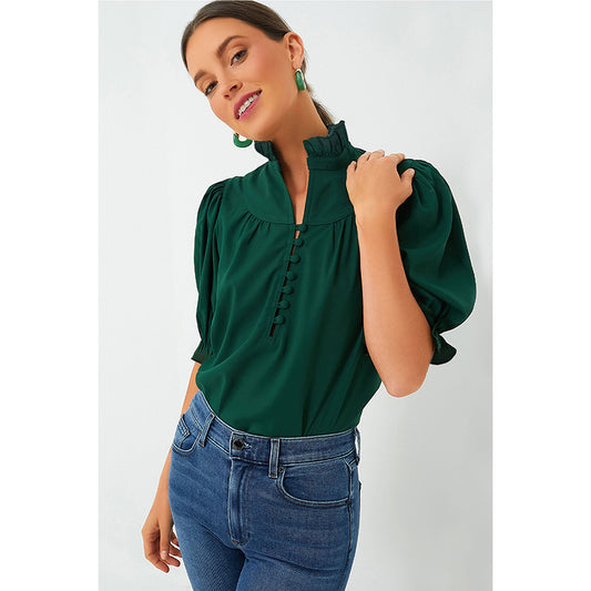 Ruffle Agenda Top