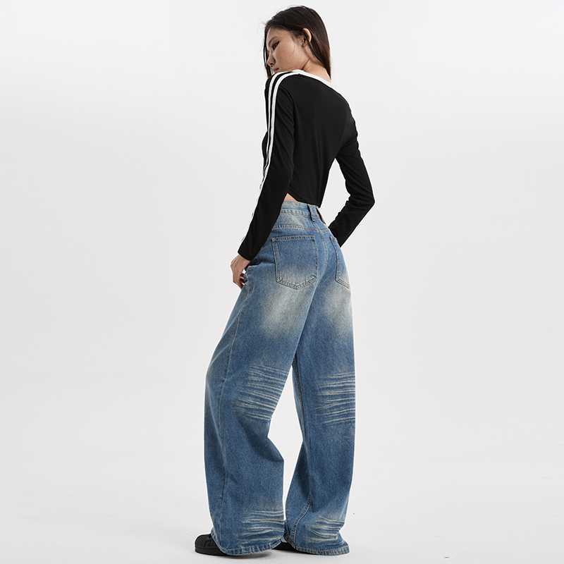 Noveen Wide Leg Denim Pants