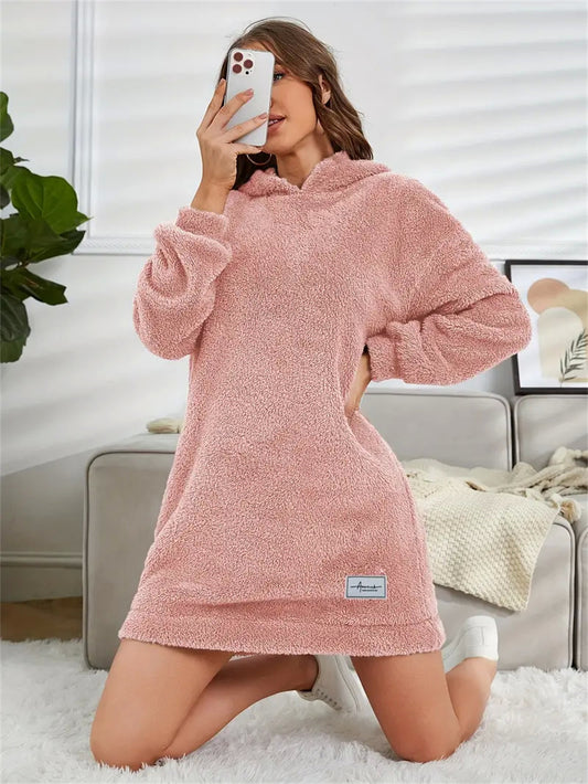 Cozy Luxe Hoodie Dress”
