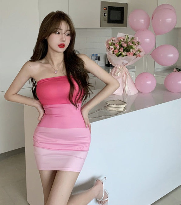 Robe courte imprimée tube Isabelle