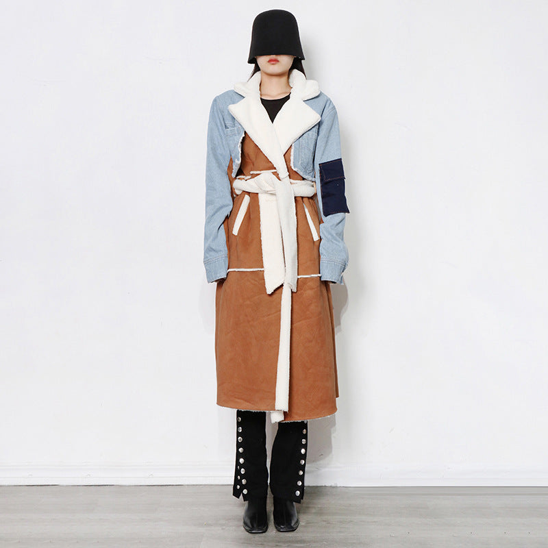 Fashion Denim Long Cotton Jacket