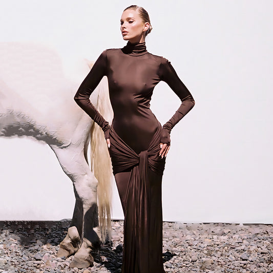 Collar Up Tailored Dress"