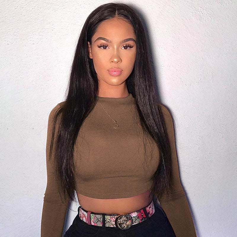 Basic Energy Langarm-Crop-Top