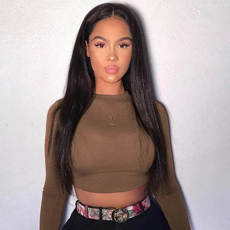 Basic Energy Long Sleeve Crop Top