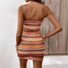 Citrus Lines Bodycon Dress