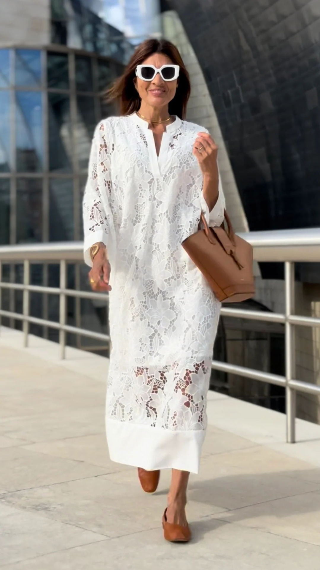 Lace Breeze Loose Fit Vacation Blouse