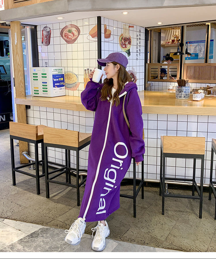 Robe cardigan à capuche oversize doublée de polaire Cloud Nine